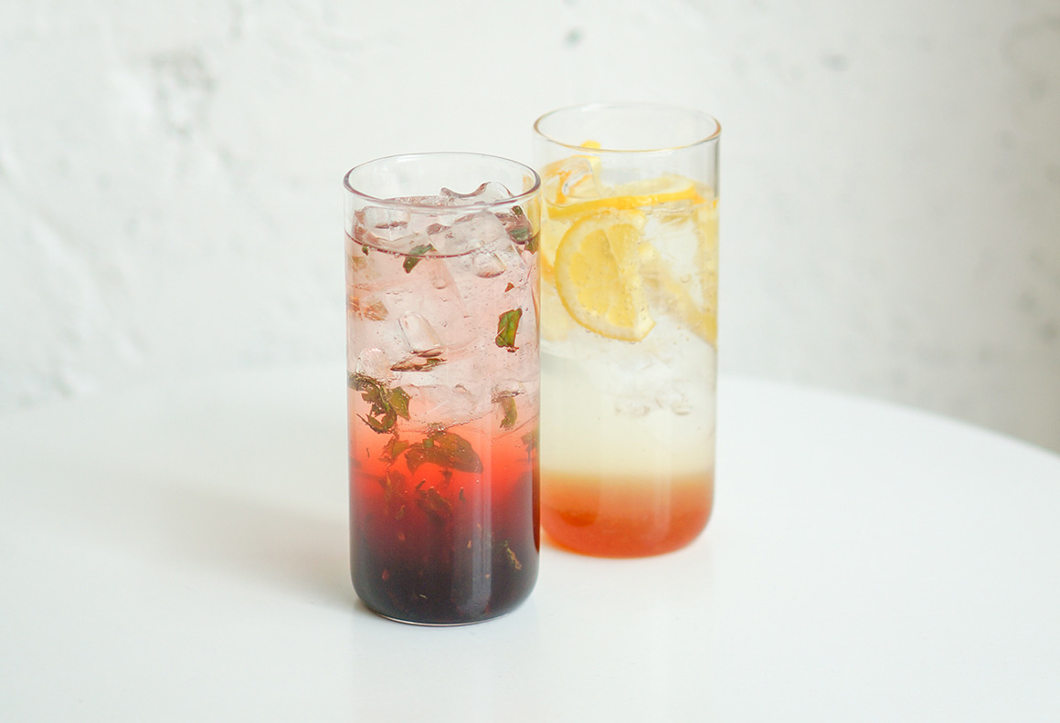 New :: Strawberry Basil ade &amp; Yuzu Lemon soda
